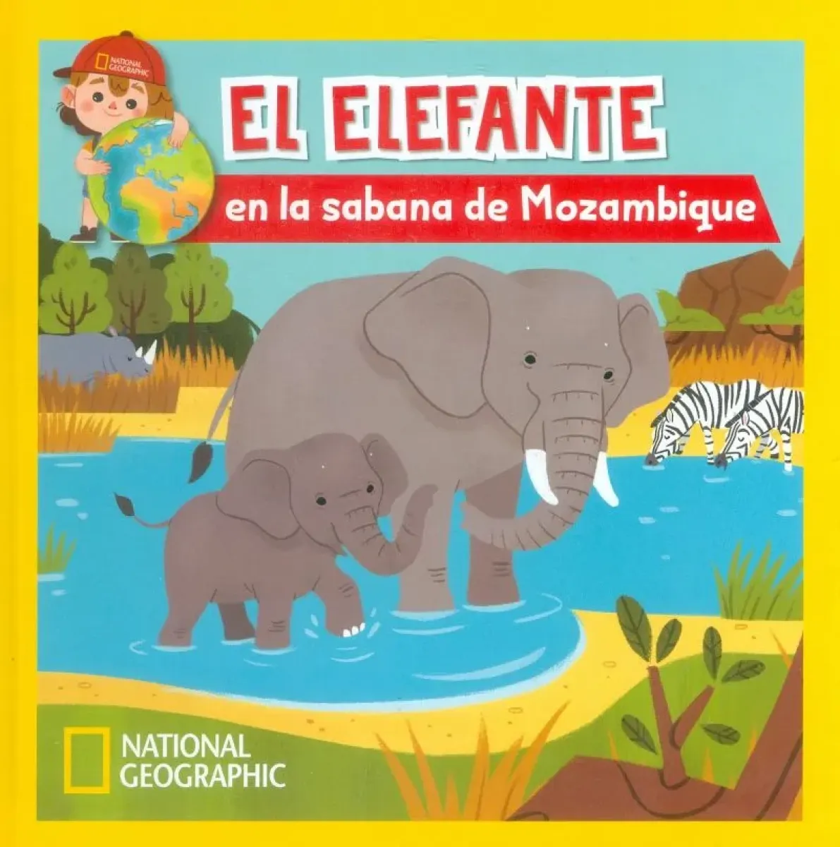 EL ELEFANTE EN LA SABANA DE MOZAMBIQUE