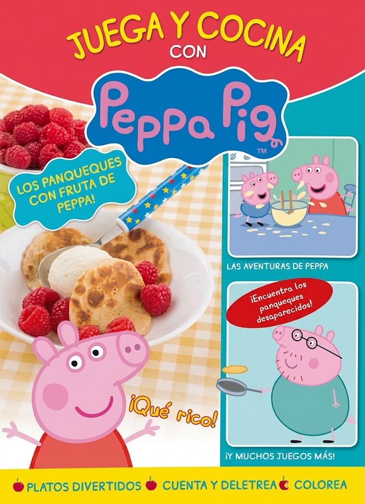 JUEGA Y COCINA CON PEPPA PIG LOS PANQUEQUES CON FRUTA DE PEPPA