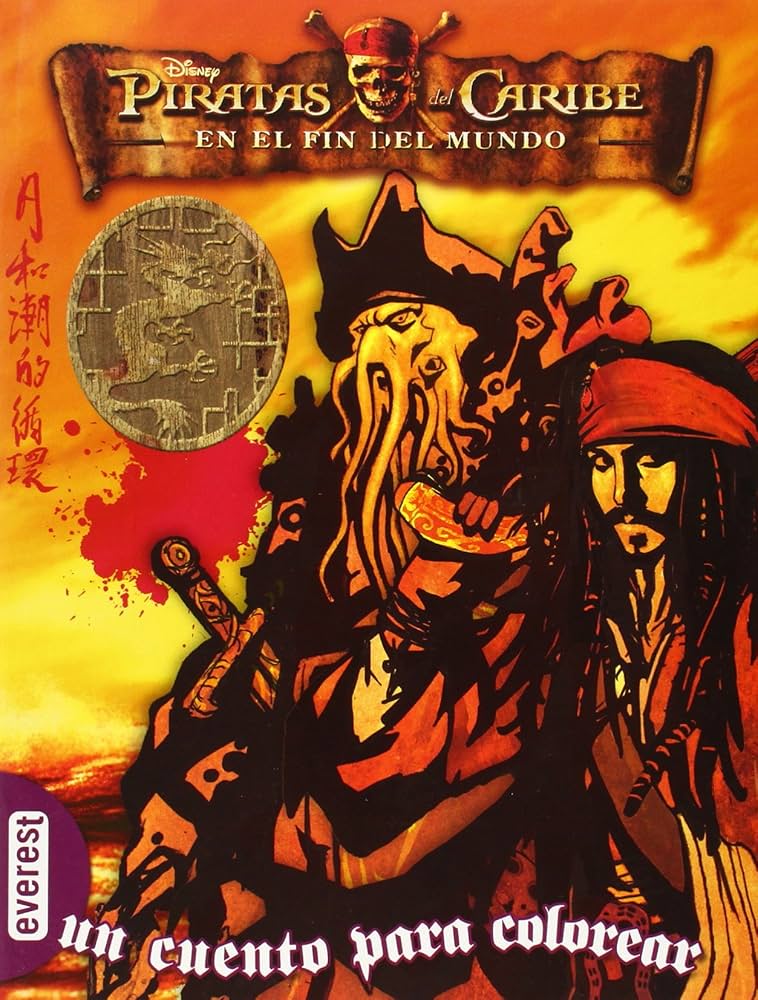 PIRATAS DEL CARIBE EN EL FIN DEL MUNDO UN CUENTO PARA COLOREAR