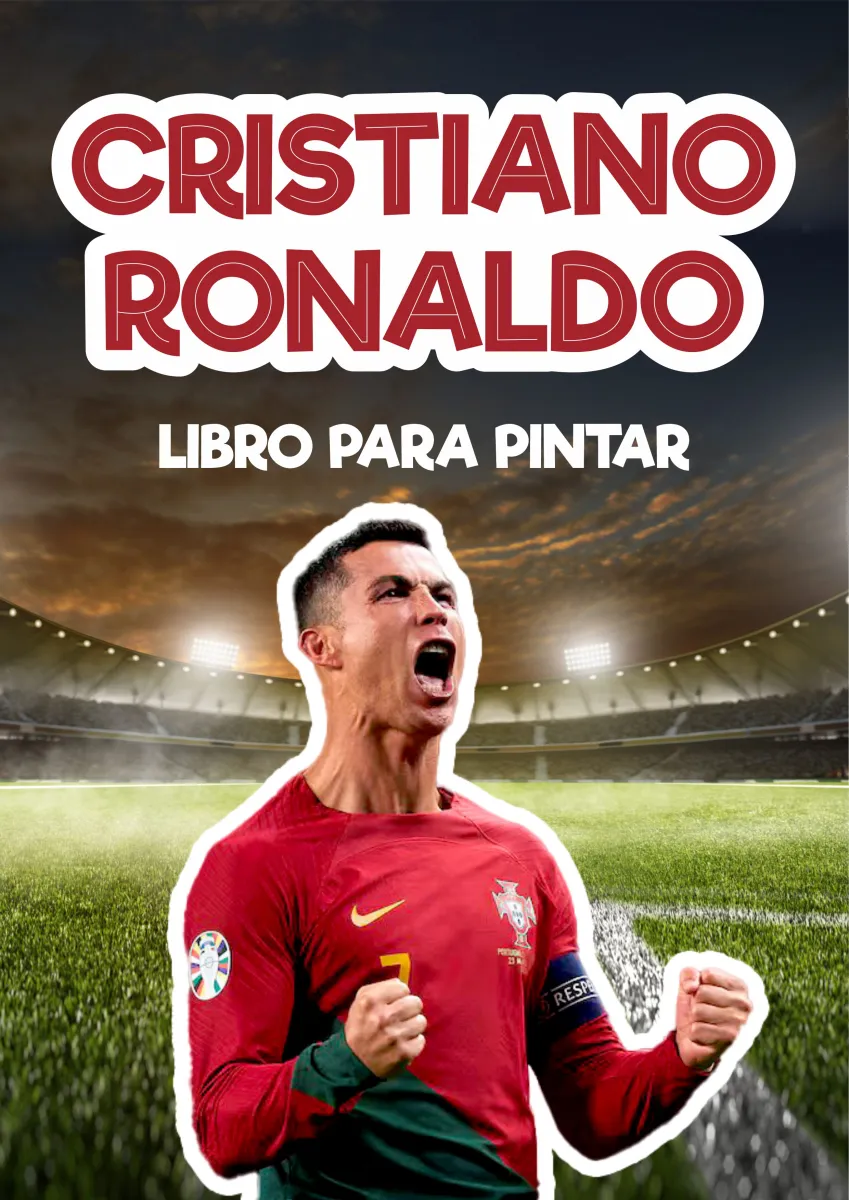 CRISTIANO RONALDO LIBRO PARA COLOREAR